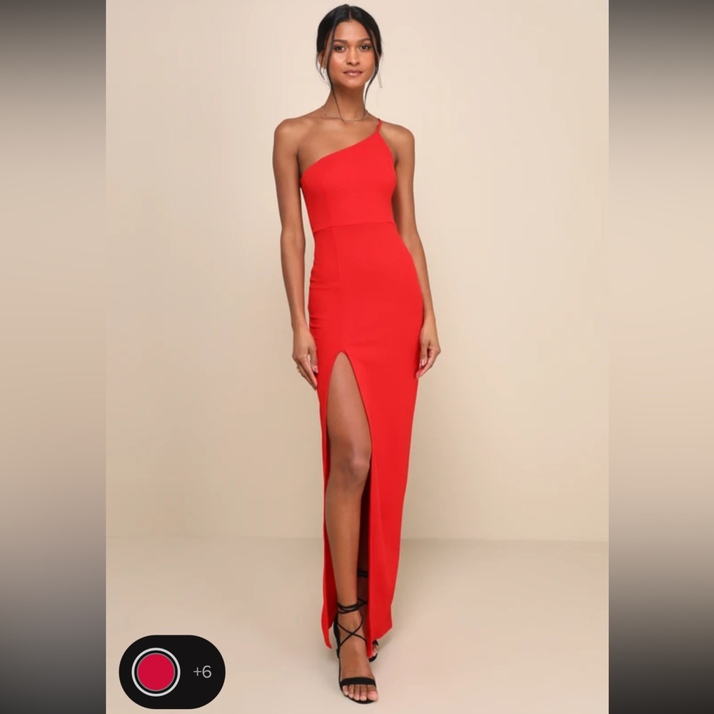 Lulus red maxi dress